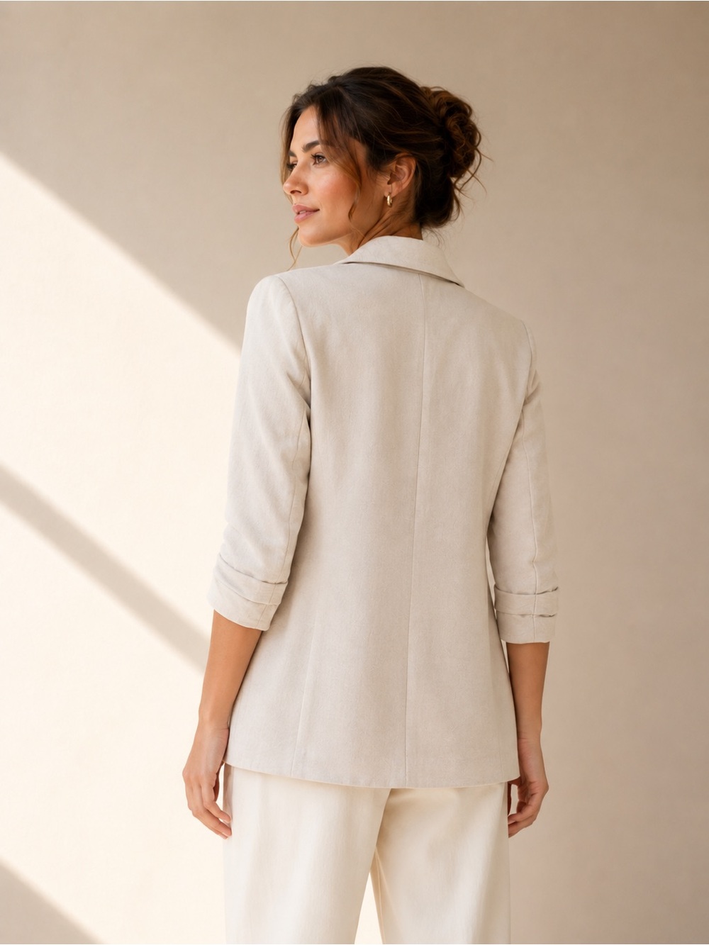 🎉LAST PIECE🎉RACHEL ZOE tailored ruched sleeves blazer - Picture 2 of 12